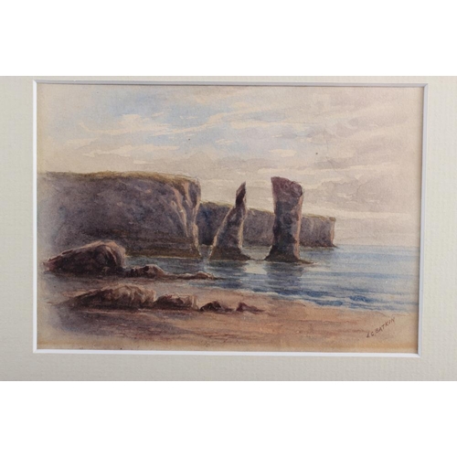 375 - James C Batkin: triptych watercolours, 