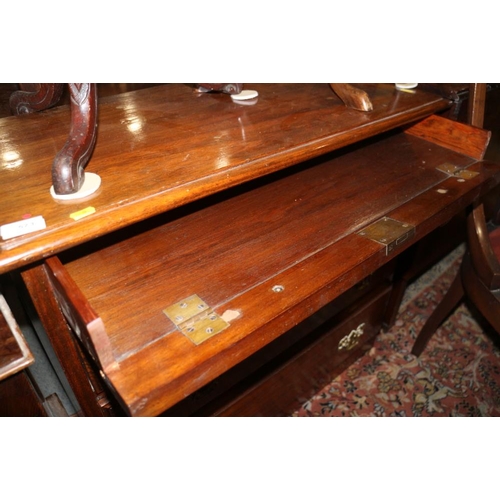 573 - A mahogany chest of one drop front drawer and three long graduated drawers, on block base, 32