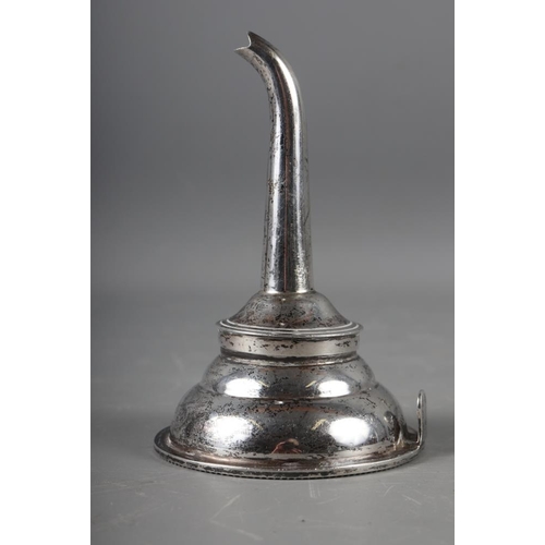 305 - A Georgian style silver wine funnel, 3.3oz troy approx