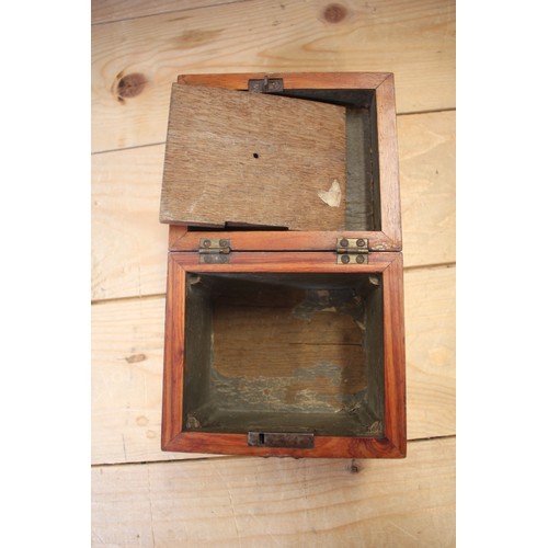 172 - A 19th century kingwood, rosewood and parquetry tea caddy, 5