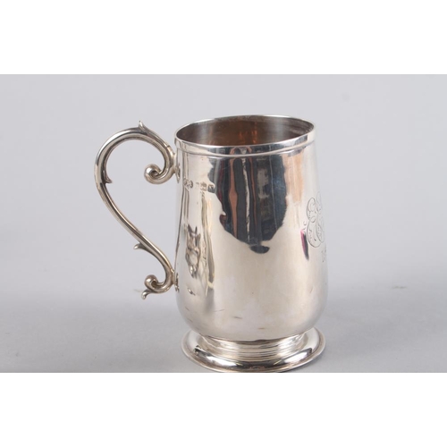 261 - A silver mug with engraved initials, 4