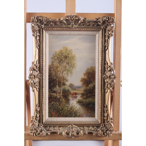 369 - H Maidment, 1903: a pair of oils on board, 