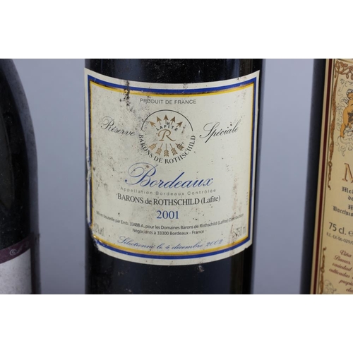 208 - A bottle of Chateau de Beaucastel 2001 Chateauneuf du Pape, a bottle of 1934 port, a Barons de Roths... 