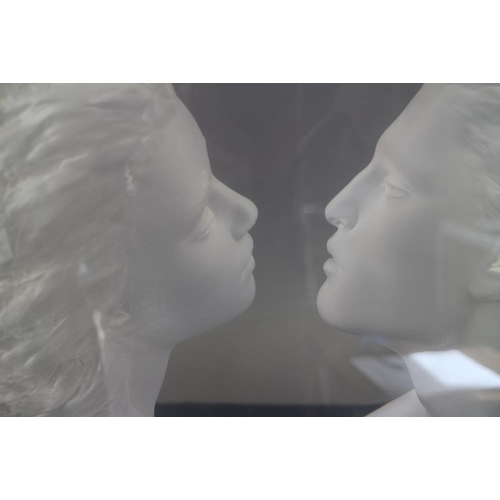 207 - Michael Wilkinson: a signed limited edition acrylic sculpture, lovers, 218/500, 27