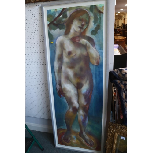 354 - Lin Jannet: watercolour on paper, female nude, 59