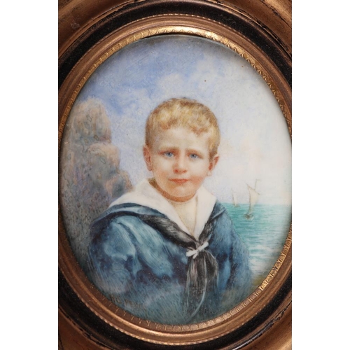 330 - H S Percy: an early 19th century oval half length portrait miniature of Gordon Budge, dressed in a s... 