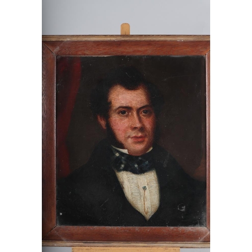 339 - An early 19th century head and shoulders portrait of Michael James Sulliman, age 33 1822, 19 1/2