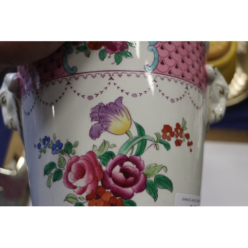 95 - A Herend china teapot, sides painted birds and foliage, 7