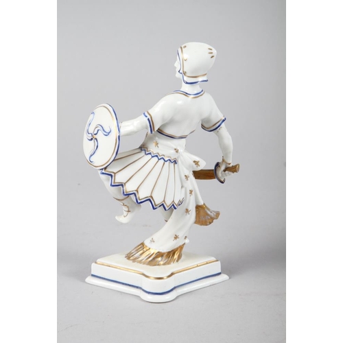 14 - A Nymphenburg porcelain seated puppy, 6