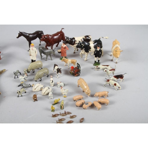 217 - A collection of lead farm and other animals