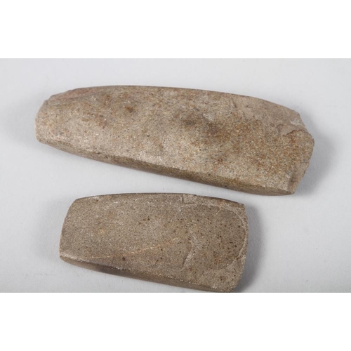 277 - A Maori hardstone axehead, collected from Leigh circa 1880-90, 6 1/2