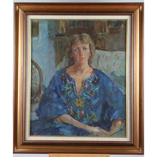 522 - Tom Coates RBA ROI ARWS: oil on canvas portrait of 