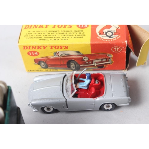 242 - A Dinky Toys die-cast Triumph Spitfire model vehicle, in box, and a quantity of miscellaneous items,... 