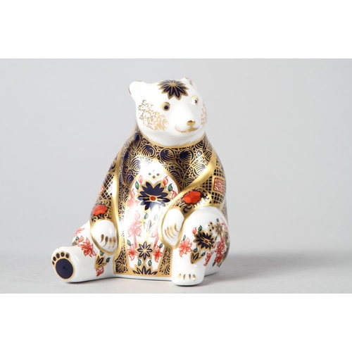 17 - Six Royal Crown Derby paperweights, seated bear, 4