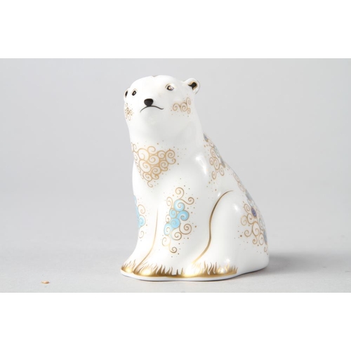 17 - Six Royal Crown Derby paperweights, seated bear, 4