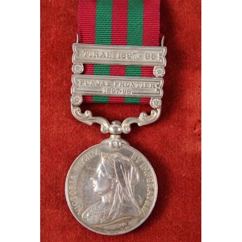 196 - A set of seven 19th century and early 20th century medals awarded to members of the Singh family, in... 