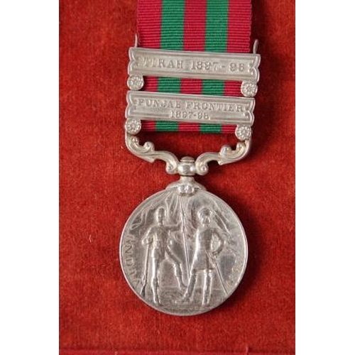 196 - A set of seven 19th century and early 20th century medals awarded to members of the Singh family, in... 