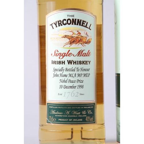 245 - The Tyrconnell Single Malt Irish Whiskey, unopened and specifically bottled to honour John Hume, MLA... 