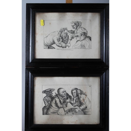 374 - A pair of 18th century prints, 