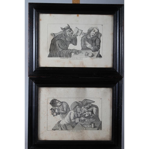 374 - A pair of 18th century prints, 