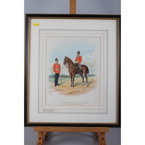 402 - A 19th century hand-coloured lithograph, 