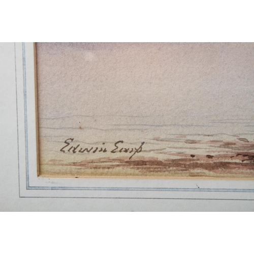 425 - Edwin Earp: watercolours, Middle Eastern river scene, 9