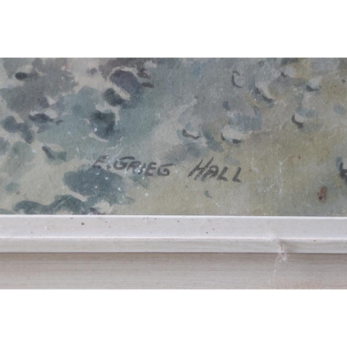 432 - E Grieg Hall: watercolours, 