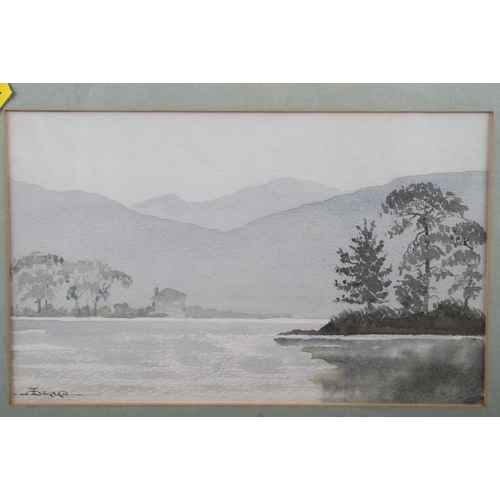 453 - Allan Everard: watercolours, Derwentwater, 11 1/2