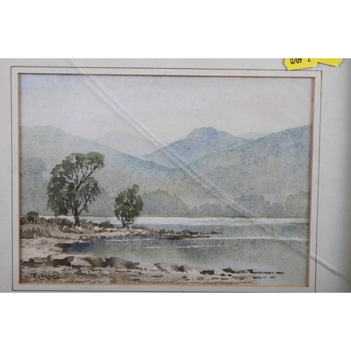 453 - Allan Everard: watercolours, Derwentwater, 11 1/2