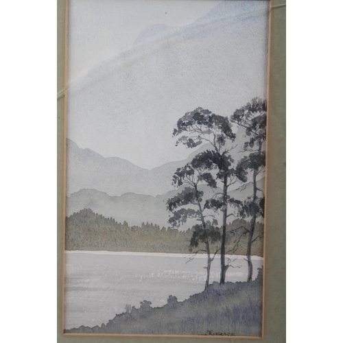 453 - Allan Everard: watercolours, Derwentwater, 11 1/2