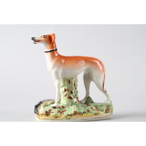 5 - Two 19th century Staffordshire greyhound inkwells, 5