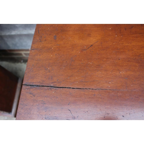 548 - A late 19th century mahogany break serpentine front sideboard, fitted centre drawer and three cupboa... 