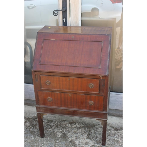 617 - A mahogany fall front bureau, 26