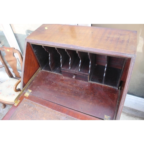 617 - A mahogany fall front bureau, 26