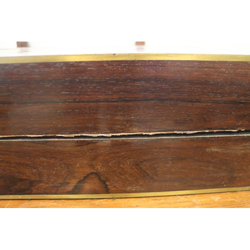 168 - A 19th century rosewood and brass inlaid writing slope, 20