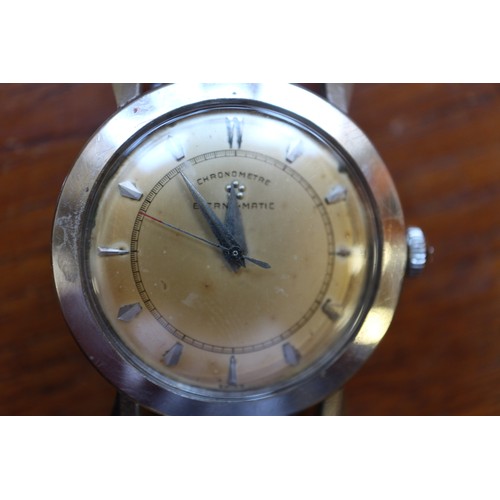 336 - A gentleman's 1960s Eterna-Matic wristwatch with silvered dial, baton numerals and date aperture, an... 