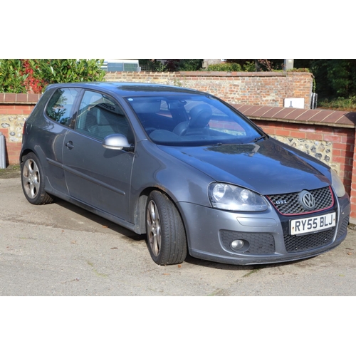 674 - RY55 BLJ, a Volkswagen Golf GTI 2.0 litre petrol, MOT valid until 19th December 2021, currently SORN... 