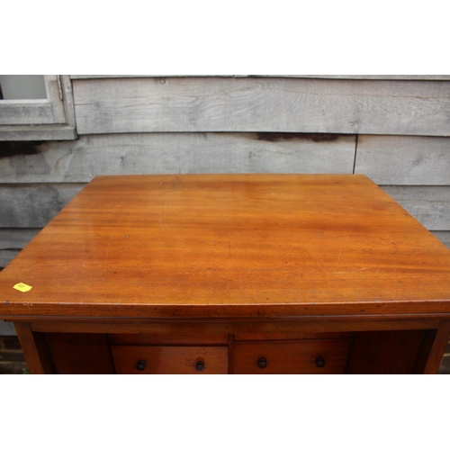 532 - A gentleman's 19th century fall front desk, the interior fitted drawers and pigeonholes with tooled ... 