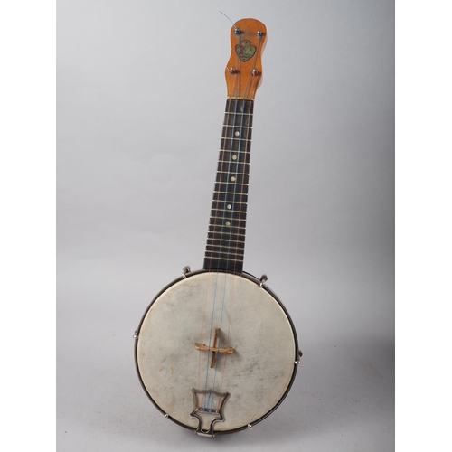 216 - A John Gray & Sons ukulele banjo, 22