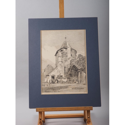 419 - A folio of 19th century and later etchings, aquatints and other prints, various subjects