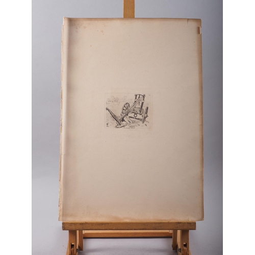 419 - A folio of 19th century and later etchings, aquatints and other prints, various subjects