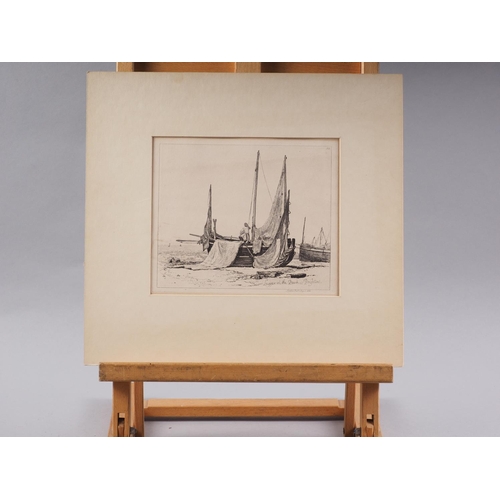 419 - A folio of 19th century and later etchings, aquatints and other prints, various subjects