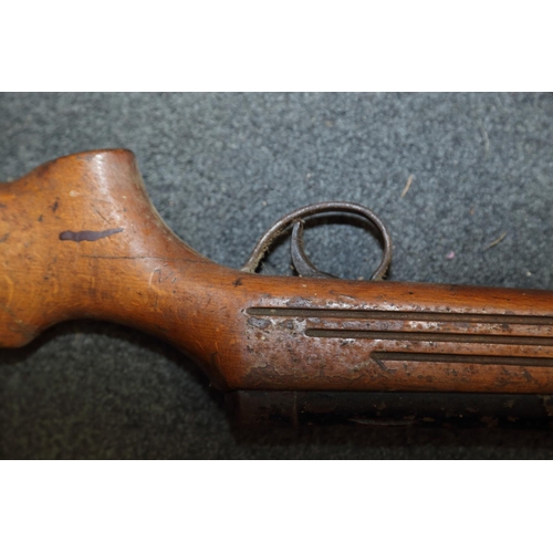 178 - A BSA .22 air rifle, well used with bent barrel