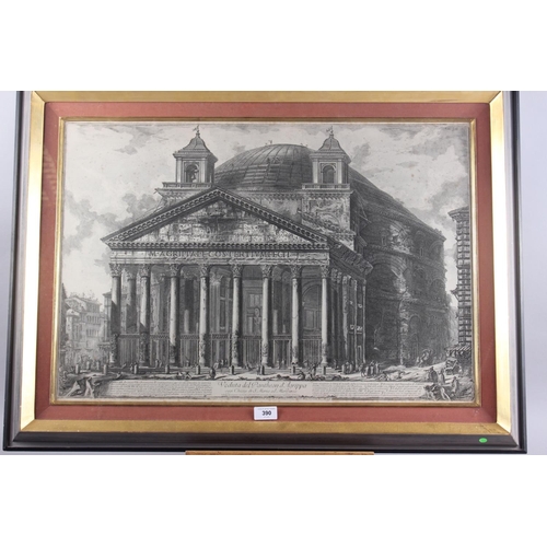 390 - G B Piranesi: an 18th century engraving, 