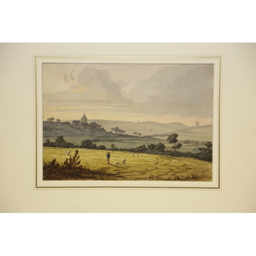 494 - A mid 19th century watercolour, 