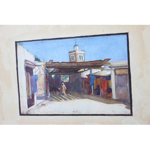 431 - Noel Syers: an album of watercolour studies, North African/Moroccan scenes