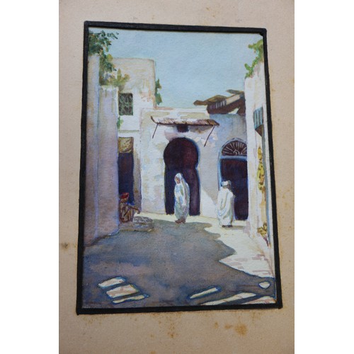 431 - Noel Syers: an album of watercolour studies, North African/Moroccan scenes