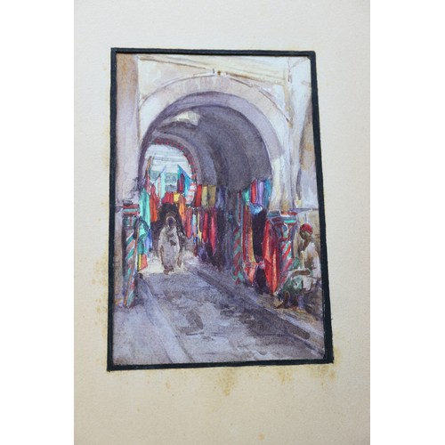 431 - Noel Syers: an album of watercolour studies, North African/Moroccan scenes