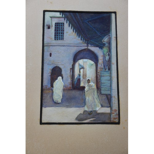 431 - Noel Syers: an album of watercolour studies, North African/Moroccan scenes