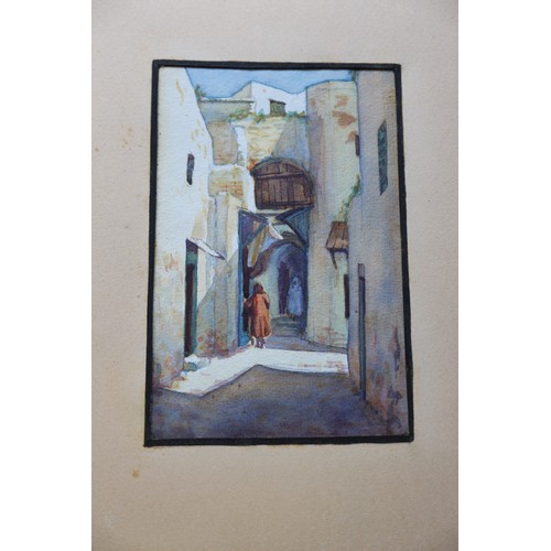 431 - Noel Syers: an album of watercolour studies, North African/Moroccan scenes